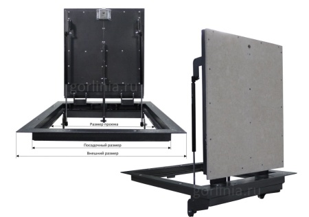 Напольный люк Стелс-У 1000*600п уголок утепленный образец