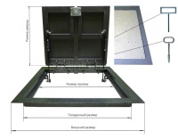Напольный люк Стелс 900*700п образец